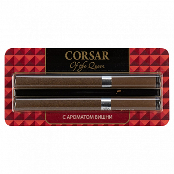 Сигариллы CORSAR 84мм, блистер 2шт (Вишня)